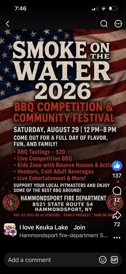Flyer for Smoke on the Water 2026